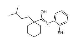 1-(3-methylbutyl)-N-(2-sulfanylphenyl)cyclohexane-1-carboxamide Structure