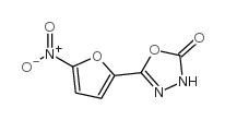 1,3,4-Oxadiazol-2(3H)-one,5-(5-nitro-2-furanyl)- Structure