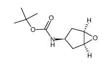 Carbamic acid, (1alpha,3beta,5alpha)-6-oxabicyclo[3.1.0]hex-3-yl-, 1,1-dimethylethyl ester Structure