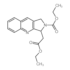 ethyl 3-(2-ethoxy-2-oxoethyl)-1,3-dihydropyrrolo[3,4-b]quinoline-2-carboxylate结构式