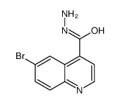 4-Quinolinecarboxylicacid,6-bromo-,hydrazide(9CI)结构式