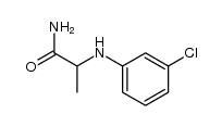 2-(3-chlorobenzamino)propanamide结构式