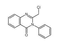 2-(chloromethyl)-3-phenylquinazolin-4(3H)-one结构式