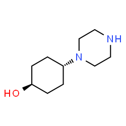 Cyclohexanol, 4-(1-piperazinyl)-, trans- (9CI) Structure
