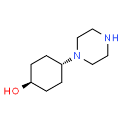 Cyclohexanol, 4-(1-piperazinyl)-, trans- (9CI) structure