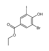 ethyl 3-bromo-4-hydroxy-5-iodobenzoate Structure