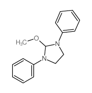 Imidazolidine,2-methoxy-1,3-diphenyl-结构式