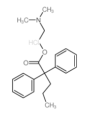 Benzeneacetic acid, a-phenyl-a-propyl-, 2-(dimethylamino)ethylester, hydrochloride (9CI) structure