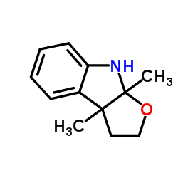3a,8a-Dimethyl-3,3a,8,8a-tetrahydro-2H-furo[2,3-b]indole Structure