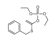 Phosphoric acid diethyl 1-(benzylthio)ethenyl ester结构式