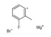 magnesium,1-fluoro-2-methylbenzene-3-ide,bromide structure