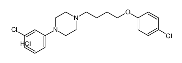 1-[4-(4-chlorophenoxy)butyl]-4-(3-chlorophenyl)piperazine,hydrochloride结构式