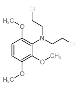 Benzenamine,N,N-bis(2-chloroethyl)-2,3,6-trimethoxy- structure