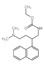 ethyl N-(4-dimethylamino-2-naphthalen-1-yl-butyl)carbamate结构式