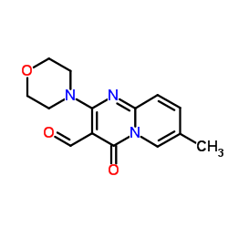 7-Methyl-2-(4-morpholinyl)-4-oxo-4H-pyrido[1,2-a]pyrimidine-3-carbaldehyde structure