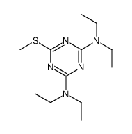 2-N,2-N,4-N,4-N-tetraethyl-6-methylsulfanyl-1,3,5-triazine-2,4-diamine Structure