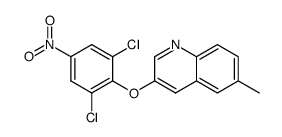 3-(2,6-Dichloro-4-nitro-phenoxy)-6-methyl-quinoline Structure