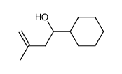 1-Cyclohexyl-3-methyl-3-butene-1-ol结构式