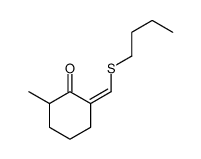 2-(butylsulfanylmethylidene)-6-methylcyclohexan-1-one结构式