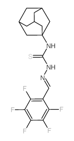 Hydrazinecarbothioamide,2-[(2,3,4,5,6-pentafluorophenyl)methylene]-N-tricyclo[3.3.1.13,7]dec-1-yl- picture