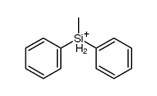 methyl-diphenyl-silanylium结构式