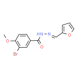 3-bromo-N'-[(E)-furan-2-ylmethylidene]-4-methoxybenzohydrazide Structure