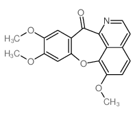 12H-[1]Benzoxepino[2,3,4-ij]isoquinolin-12-one, 6,9,10-trimethoxy- structure