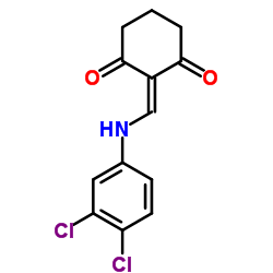 2-[(3,4-DICHLOROANILINO)METHYLENE]-1,3-CYCLOHEXANEDIONE Structure