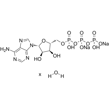腺苷-5'-三磷酸二钠盐水合物结构式