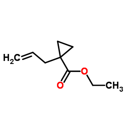 Cyclopropanecarboxylic acid, 1-(2-propenyl)-, ethyl ester (9CI) structure