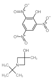 3-methyl-1-tert-butyl-azetidin-3-ol; 2,4,6-trinitrophenol Structure