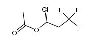 1-Chloro-3,3,3-trifluoropropyl acetate Structure