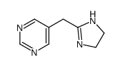 5-[(4,5-二氢-1H-咪唑-2-基)甲基]-嘧啶结构式
