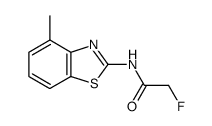 Acetamide, 2-fluoro-N-(4-methyl-2-benzothiazolyl)- (9CI) Structure