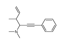 3-dimethylamino-4-methyl-1-phenylhex-5-en-1-yne Structure
