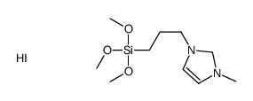 trimethoxy-[3-(1-methyl-1,2-dihydroimidazol-1-ium-3-yl)propyl]silane,iodide Structure