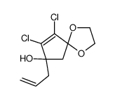 8,9-dichloro-7-prop-2-enyl-1,4-dioxaspiro[4.4]non-8-en-7-ol Structure