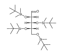 2,3,4,5-tetra-O-tert-butyldimethylsilyl-L-xylose结构式