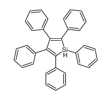 1,2,3,4,5-pentakis-phenyl-1H-silole Structure