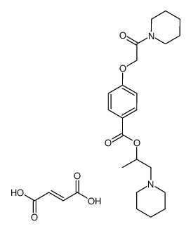 1-(piperidin-1-yl)propan-2-yl 4-(2-oxo-2-(piperidin-1-yl)ethoxy)benzoate fumarate结构式