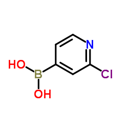 (2-Chloro-4-pyridinyl)boronic acid structure