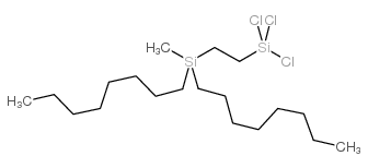 (di-n-octylmethylsilyl)ethyltrichlorosilane结构式