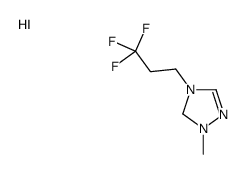 1-methyl-4-(3,3,3-trifluoropropyl)-1,5-dihydro-1,2,4-triazol-1-ium,iodide结构式