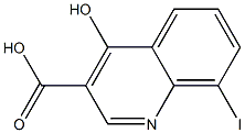 4-hydroxy-8-iodoquinoline-3-carboxylic acid Structure