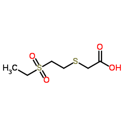 {[2-(Ethylsulfonyl)ethyl]sulfanyl}acetic acid结构式