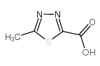 5-methyl-1,3,4-thiadiazole-2-carboxylic acid structure