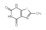 Thiazolo[5,4-d]pyrimidine-5,7(4H,6H)-dione,2-methyl- Structure