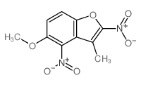 Benzofuran,5-methoxy-3-methyl-2,4-dinitro- picture