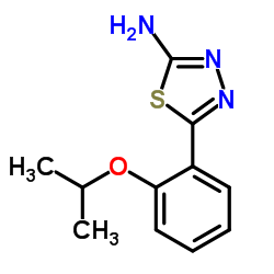 5-(2-Isopropoxyphenyl)-1,3,4-thiadiazol-2-amine Structure