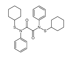 N,N'-Bis(cyclohexylthio)-N,N'-diphenyloxamide structure